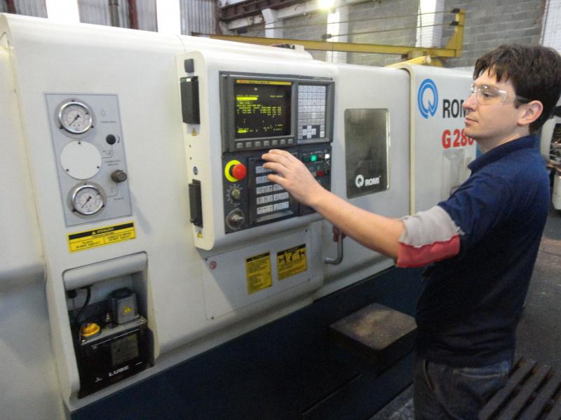 Usinagem em torno cnc